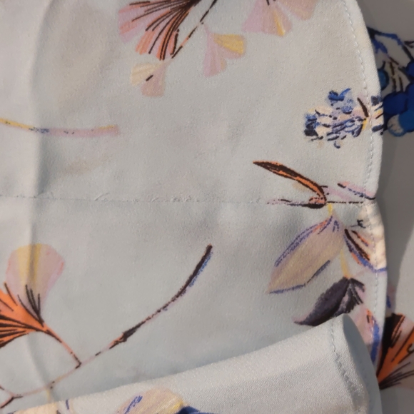 NWT, Banana Republic sleeveless high- low ruffle maxi dress, light blue, size 4 - Picture 9 of 11